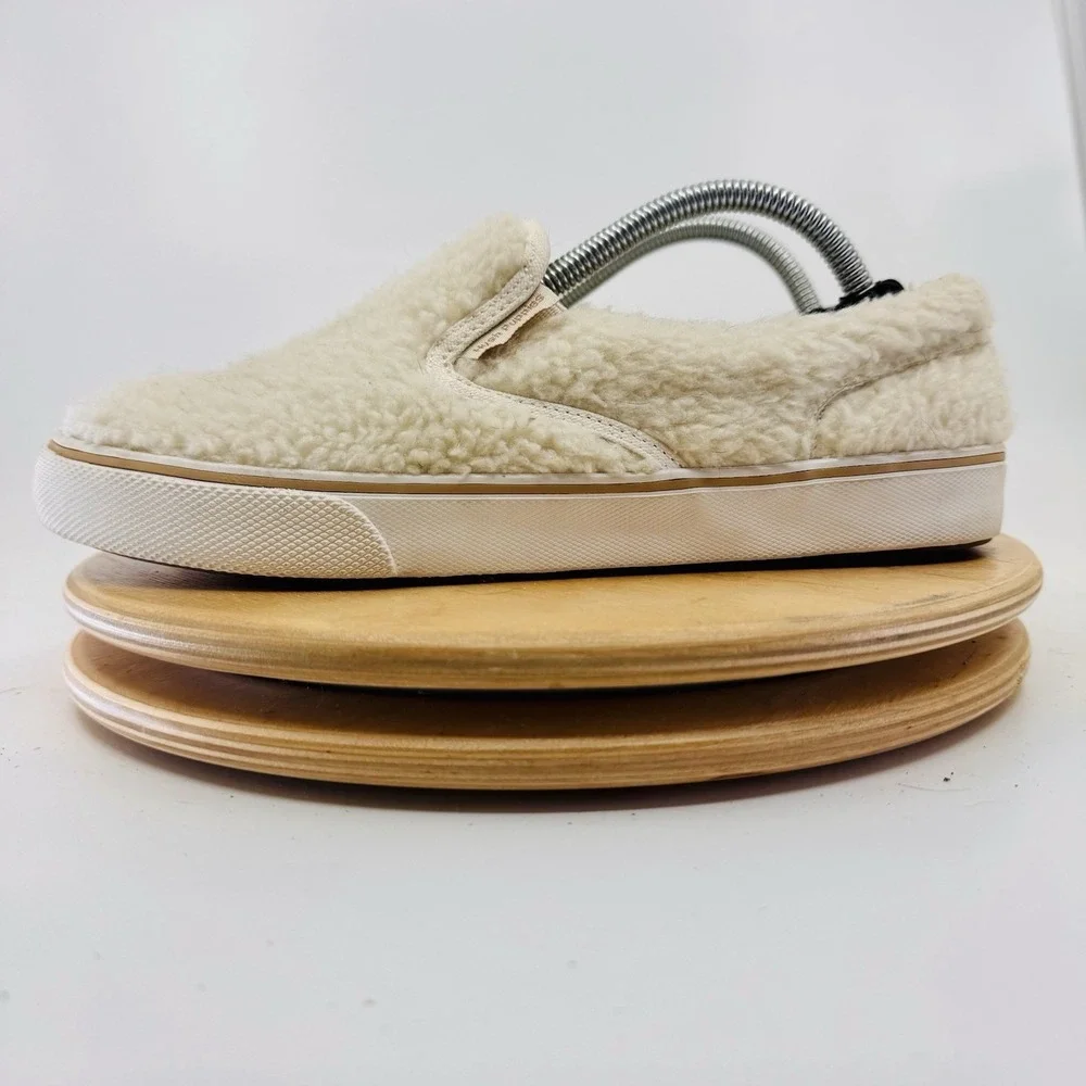 Hush Puppies Sherpa Slip Ons Women's 7 Cream‎ Shoes Sneakers Fall BTS